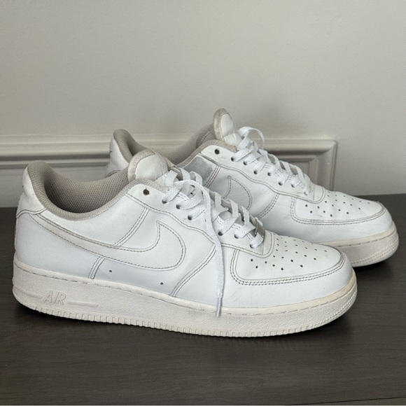 Nike Other - Nike Air Force 1 '07 Shoes Mens White Leather Low Top CW2288-111 Sneakers Sz 9